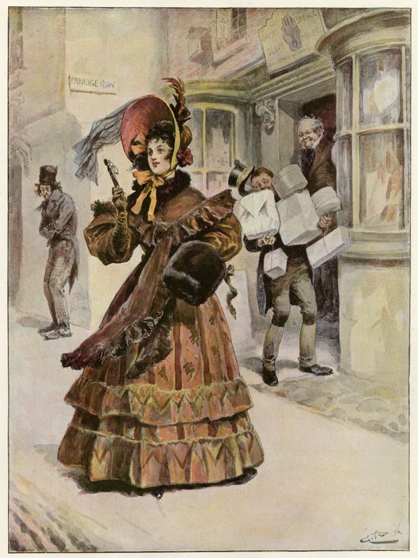 Lady Belinda går och handlar för att köpa sina julklappar av Gordon Frederick Browne