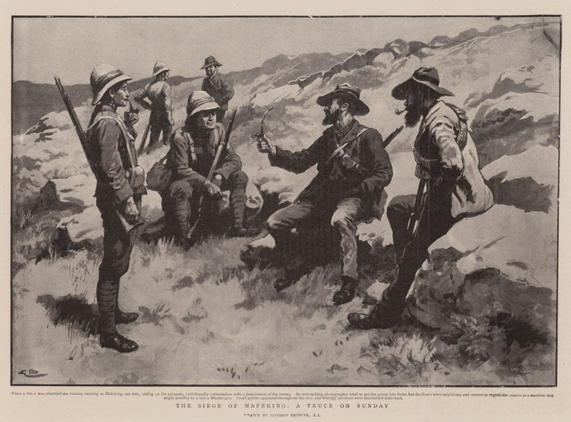 Belägringen av Mafeking, en vapenvila på söndag av Gordon Frederick Browne