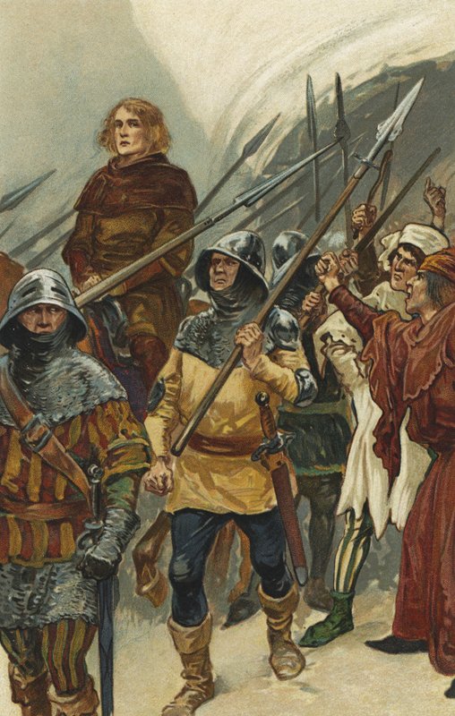 William Wallace förs till Westminster Hall av Gordon Frederick Browne