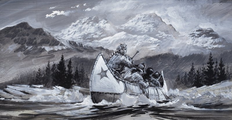 Alexander Mackenzie (1764-1820) (gouache på papper) av Graham Coton