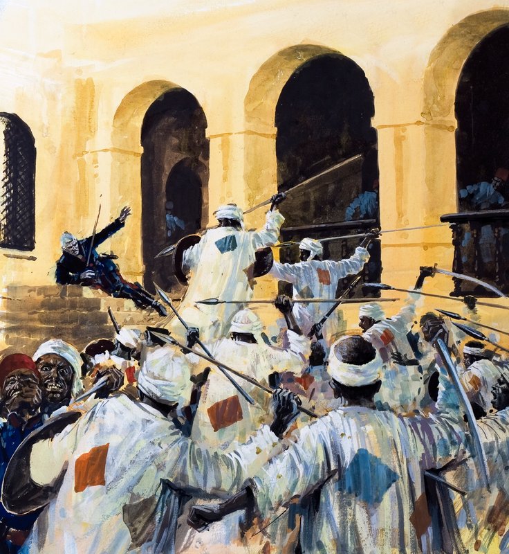General Gordon av Khartoums död av Graham Coton