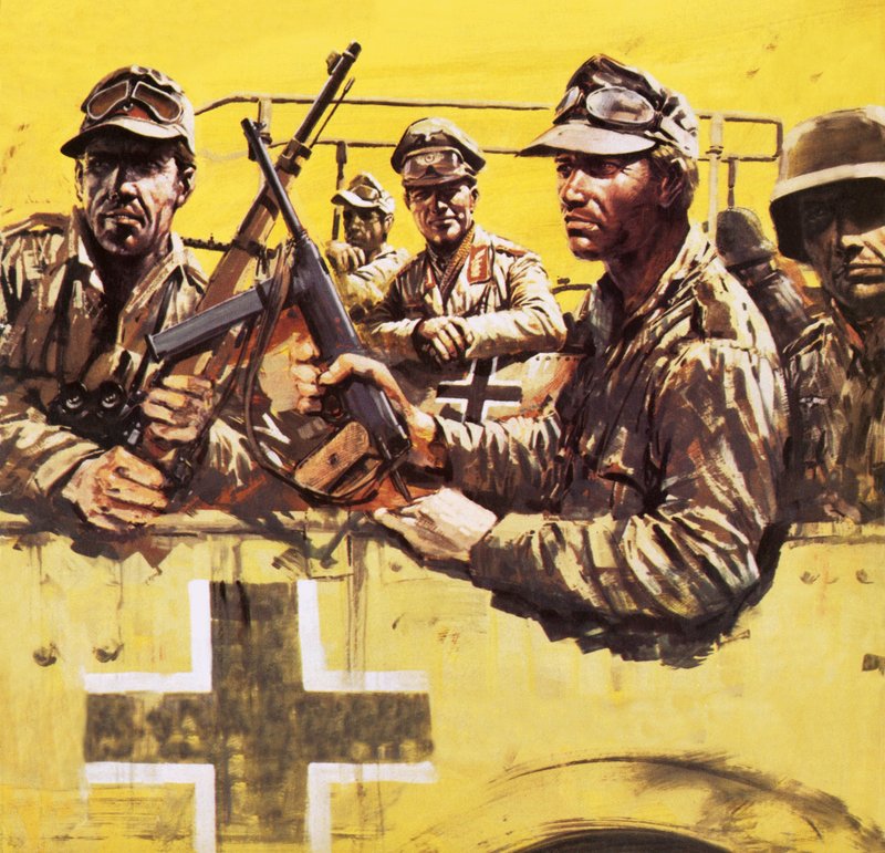 General Erwin Rommel med andra tyska soldater av Graham Coton