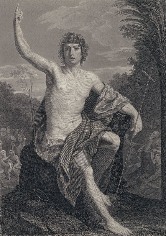 Johannes Döparen av Guido after Reni