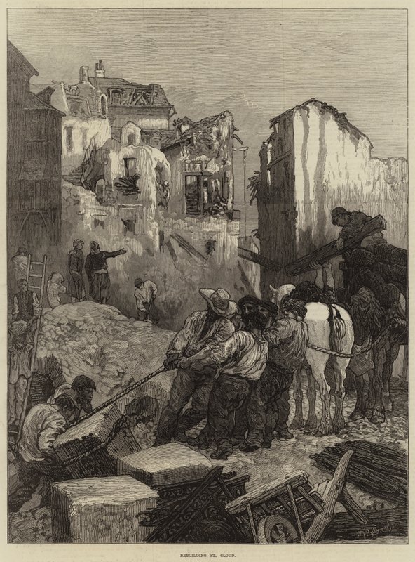 Återuppbyggnad av St Cloud av Guillaume Regamey