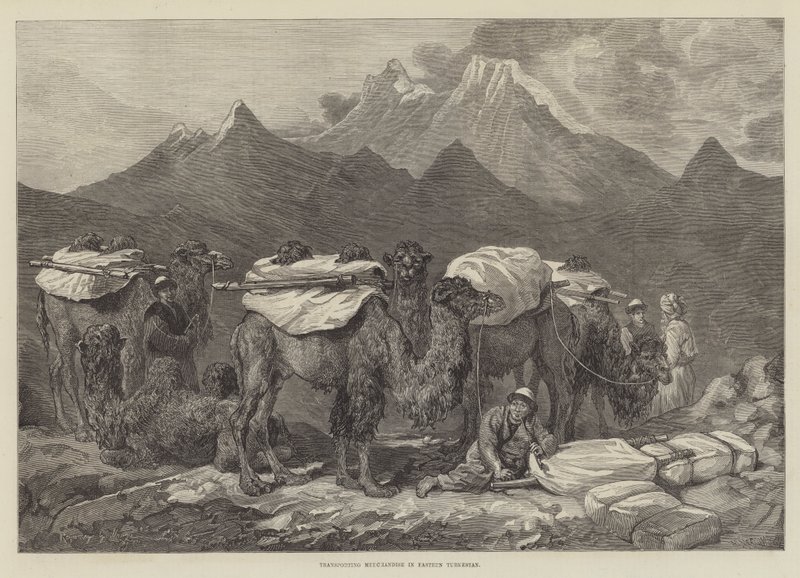 Transportera varor i östra Turkestan av Guillaume Regamey