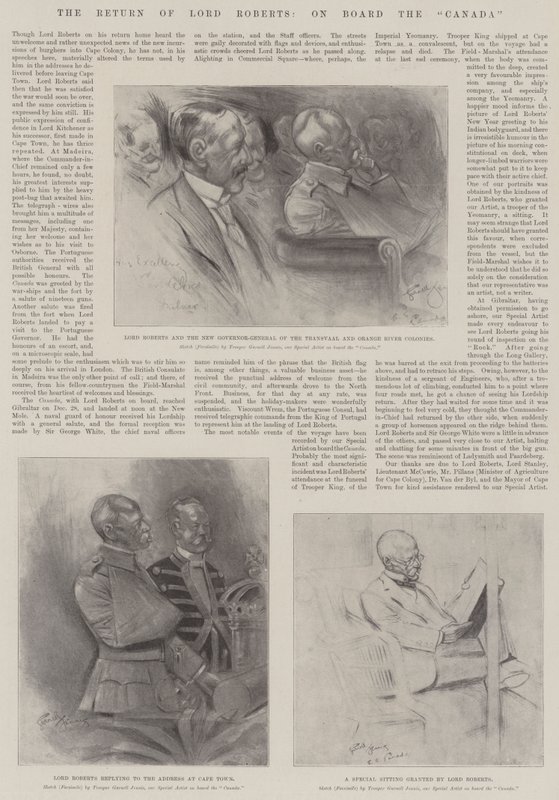 The Return of Lord Roberts, ombord på Kanada av Gurnell Charles Jennis