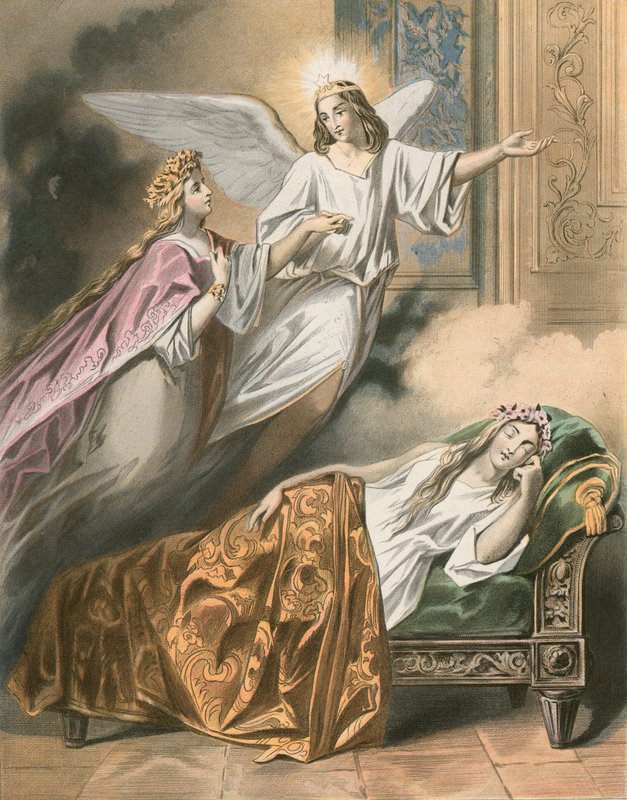 Mercys dröm i fredens kammare av Gustav Bartsch