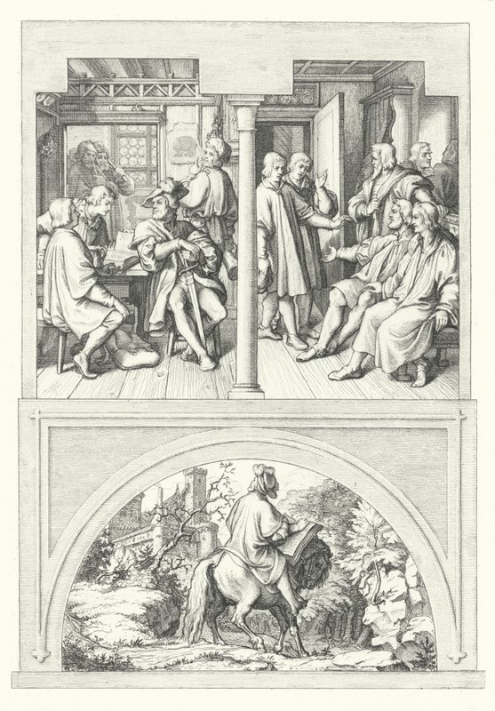 Scener ur Martin Luthers liv (gravyr) av Gustav Ferdinand Leopold Konig