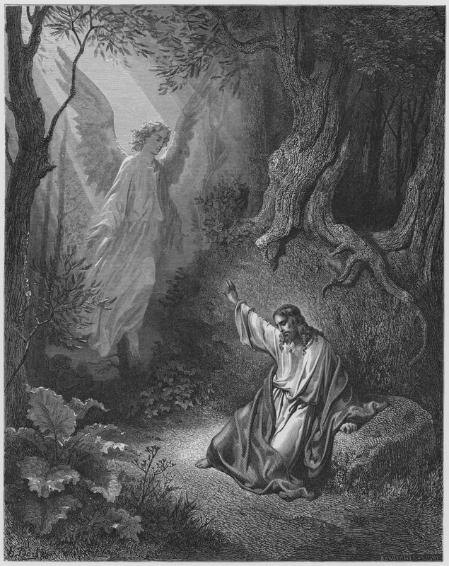 Gustave Dore Bibeln: Kristus i trädgården av Gustave Dore
