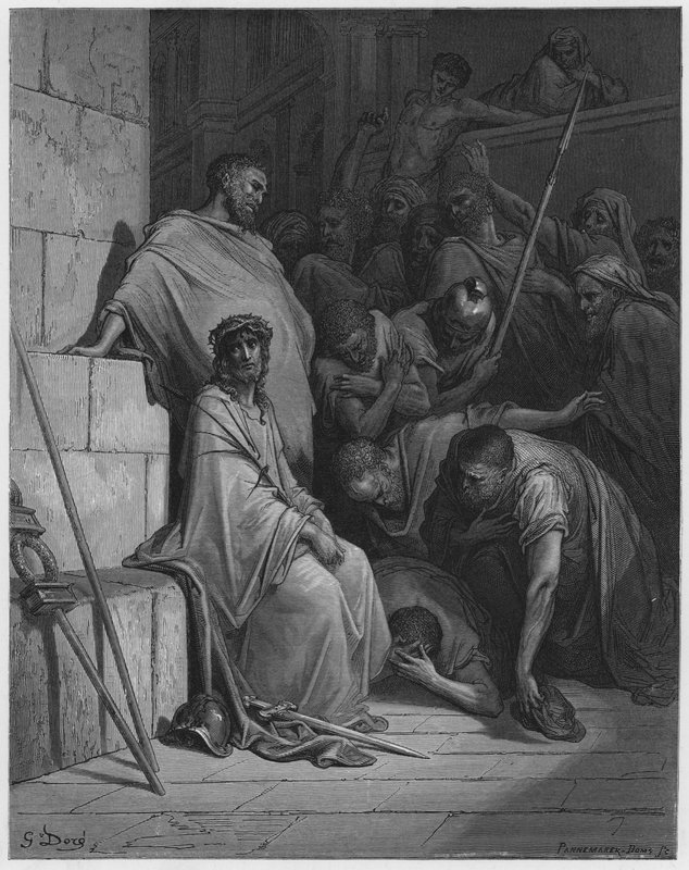 Gustave Dore Bibeln: Kristus hånade av Gustave Dore
