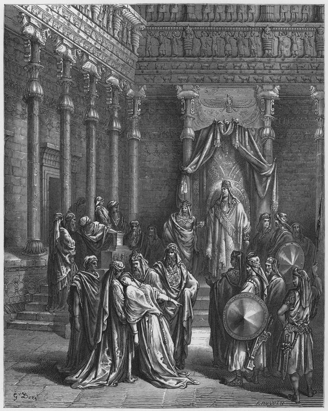 Gustave Dore Bibeln: Esther inför kungen av Gustave Dore