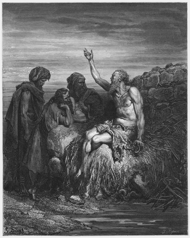 Gustave Dore Bibeln: Job och hans vänner av Gustave Dore