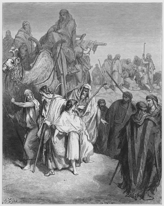 Gustave Dore Bibeln: Josef såldes av sina bröder av Gustave Dore