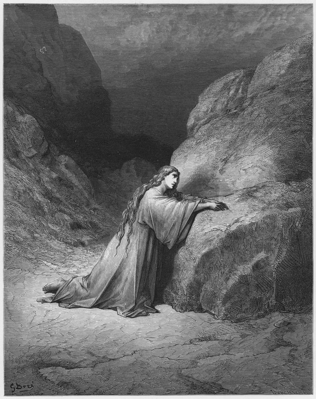 Gustave Dore Bibeln: Maria Magdalena ångerfull av Gustave Dore