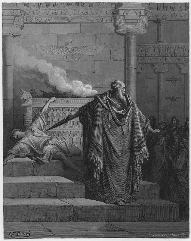 Gustave Dore Bibeln: Mattatias och avfällingen av Gustave Dore