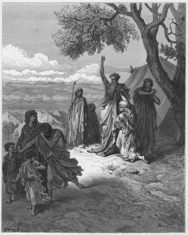Gustave Dore Bibeln: Noa förbannar Kanaan av Gustave Dore