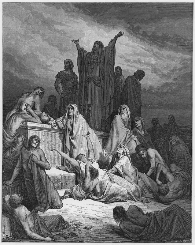 Gustave Dore Bibeln: pesten i Jerusalem av Gustave Dore