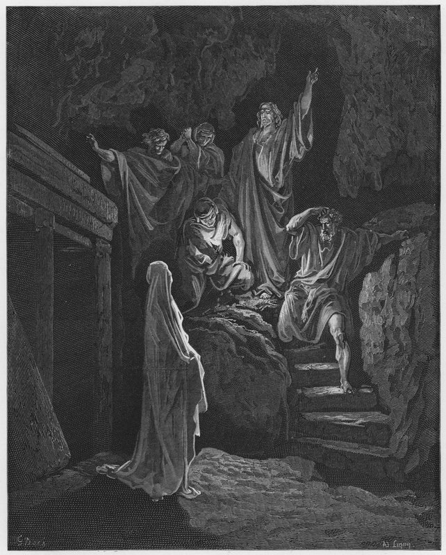 Gustave Dore Bibeln: Lasarus uppståndelse av Gustave Dore