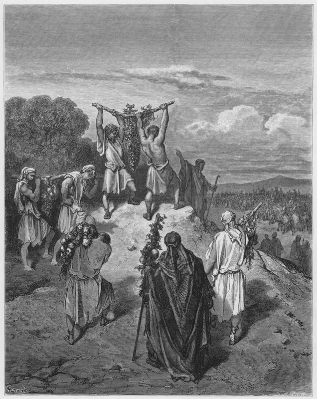 Gustave Dore Bibeln: Spionernas återkomst från löfteslandet av Gustave Dore