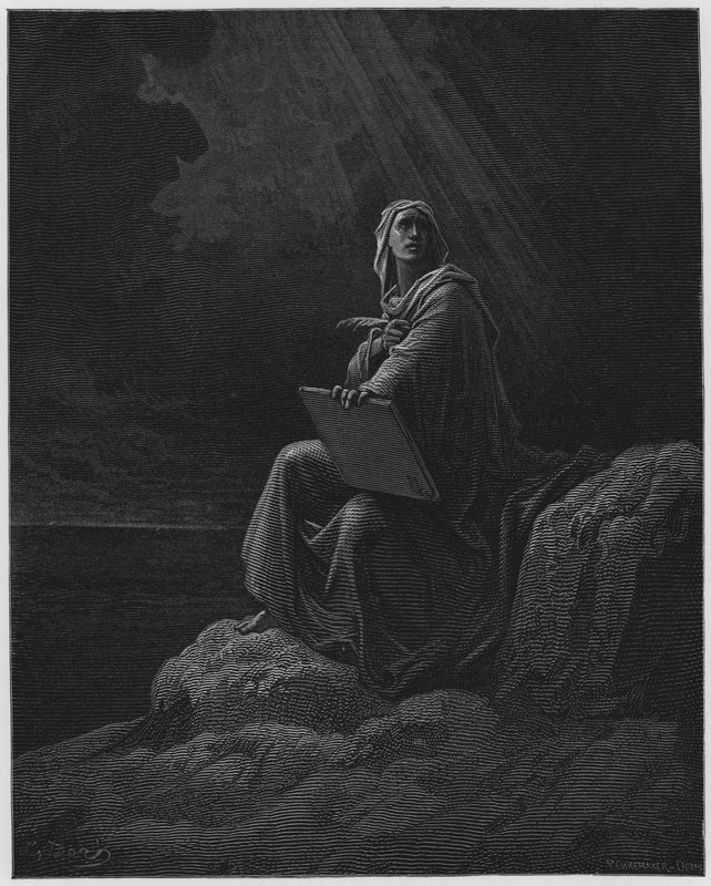 Gustave Dore Bibeln: S John på Patmos av Gustave Dore