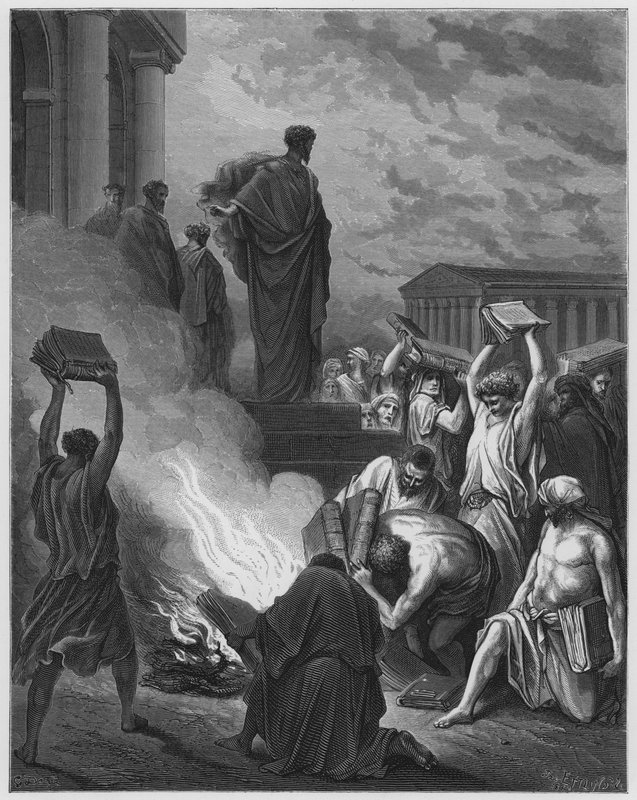 Gustave Dore Bibeln: S Paulus i Efesos av Gustave Dore