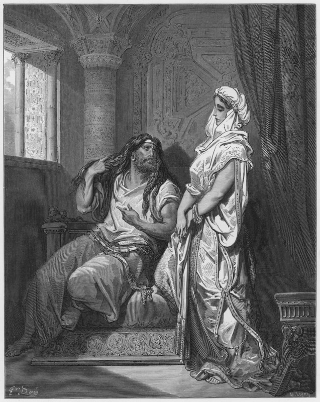 Gustave Dore Bibeln: Simson och Delila av Gustave Dore
