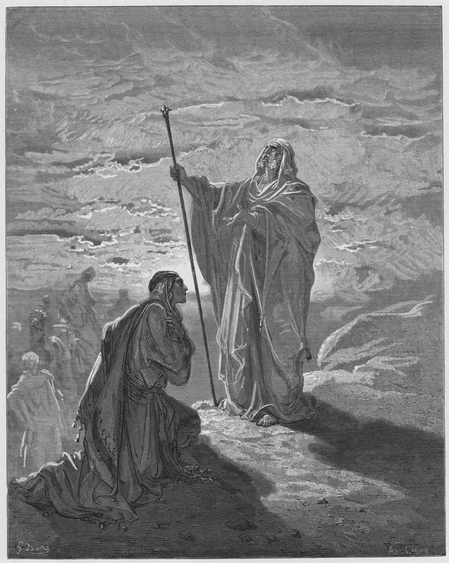 Gustave Dore Bibeln: Samuel välsignar Saul av Gustave Dore