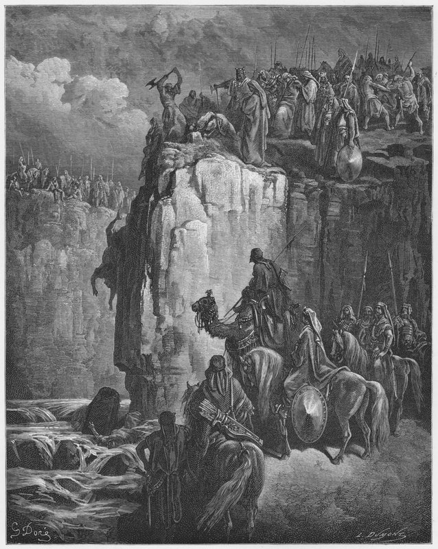 Gustave Dore Bibeln: Slakt av Baals profeter av Gustave Dore