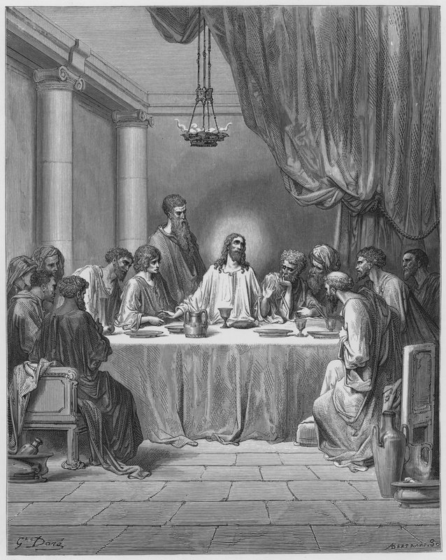 Gustave Dore Bibeln: Den sista måltiden av Gustave Dore