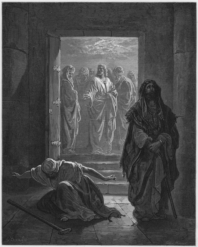 Gustave Dore Bibeln: Farisén och publikanen av Gustave Dore