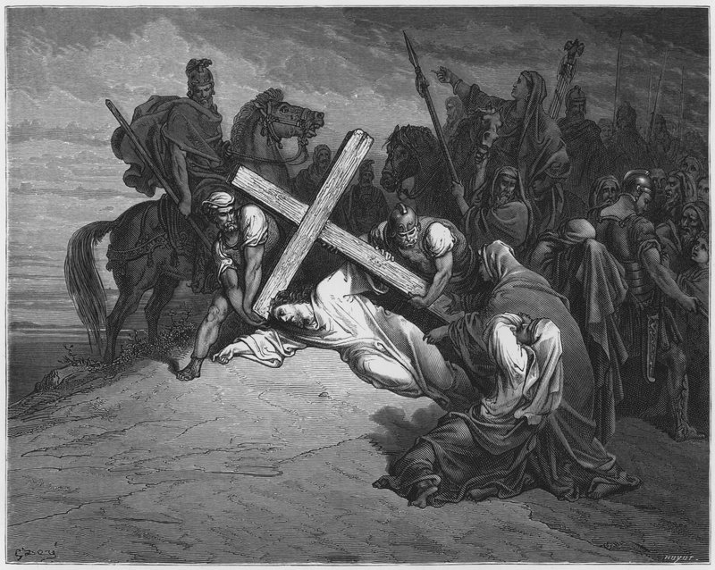 Gustave Dore Bibeln: Ankomsten till Golgata av Gustave Dore