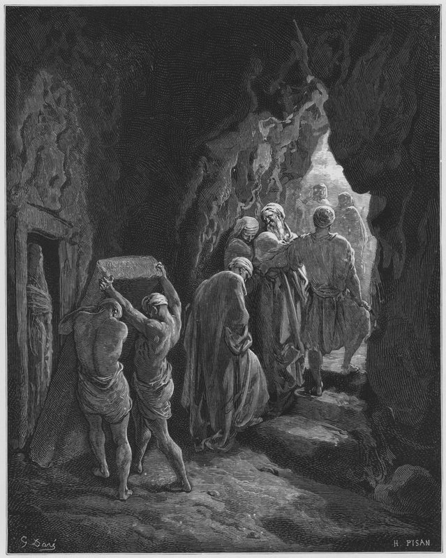 Gustave Dore Bibeln: Begravningen av Sarah av Gustave Dore