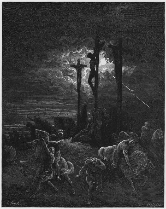 Gustave Dore Bibeln: Mörkret vid korsfästelsen av Gustave Dore