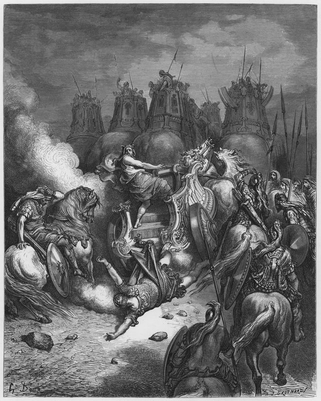 Gustave Dore Bibeln: Antiochos straff av Gustave Dore