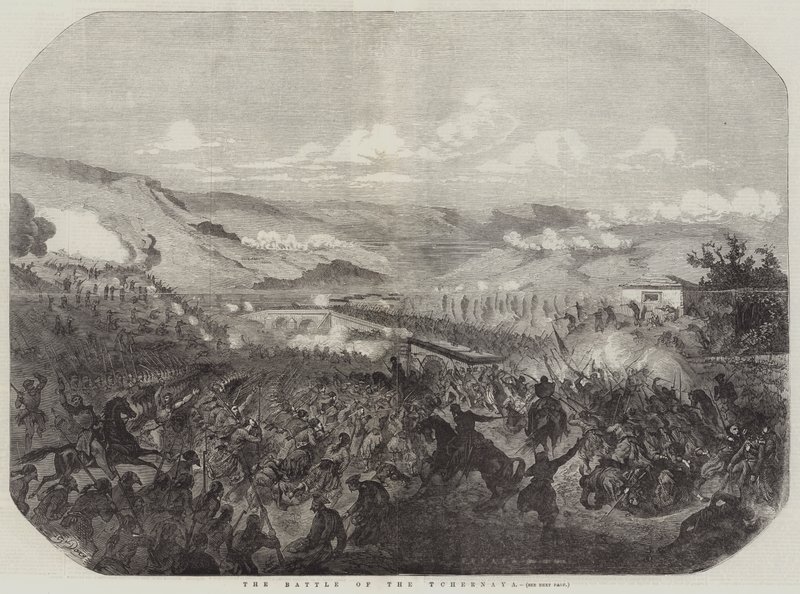 Slaget vid Tchernaya av Gustave Dore