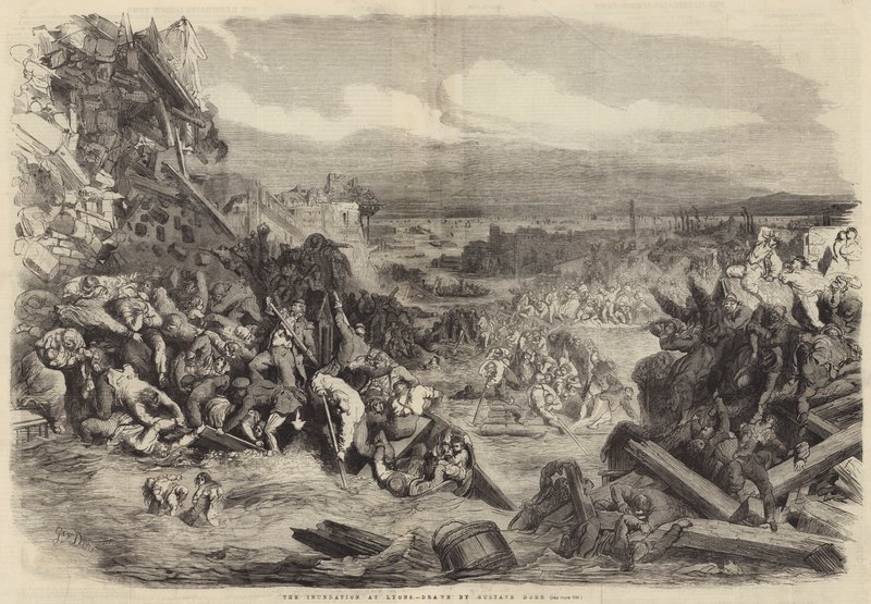 Översvämningen i Lyon av Gustave Dore