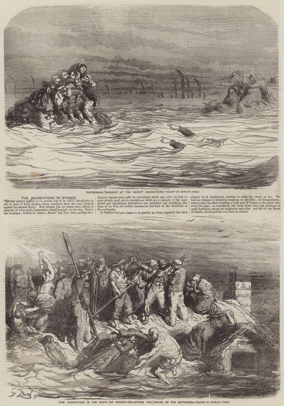Översvämningarna i Frankrike av Gustave Dore