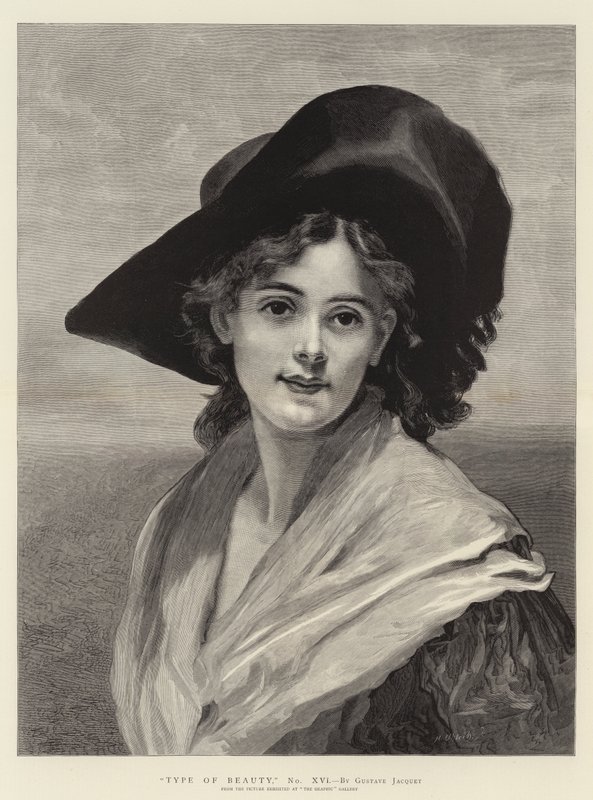 Typ av skönhet av Gustave Jacquet