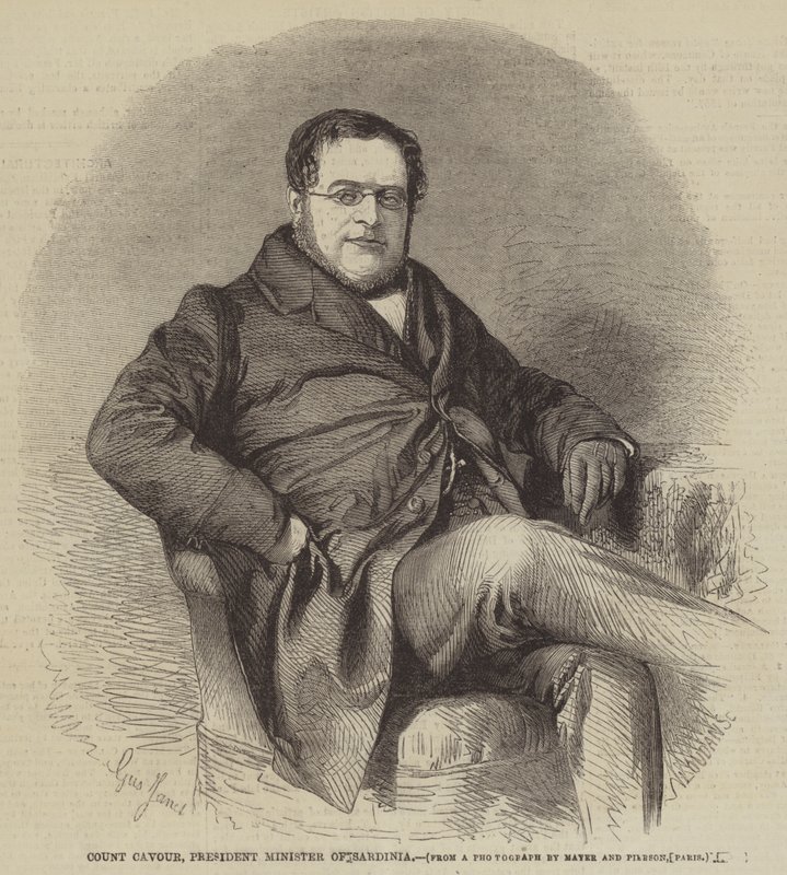 Greve Cavour, Sardiniens president minister av Gustave Janet