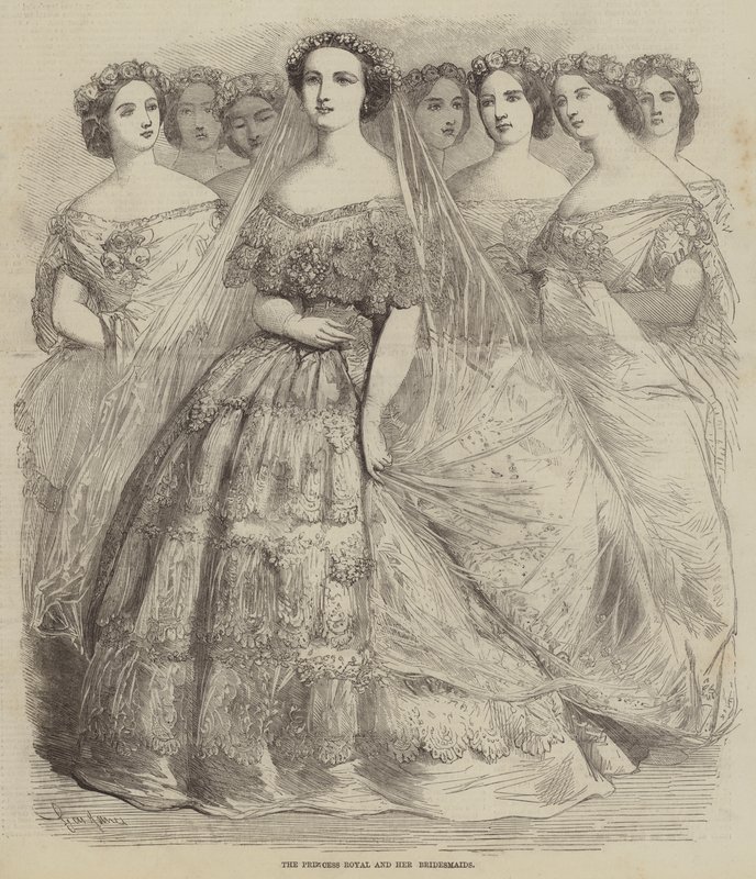 Princess Royal och hennes brudtärnor av Gustave Janet