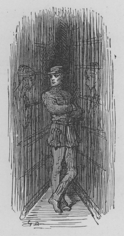 Fängelseväktare av Gustave after Dore