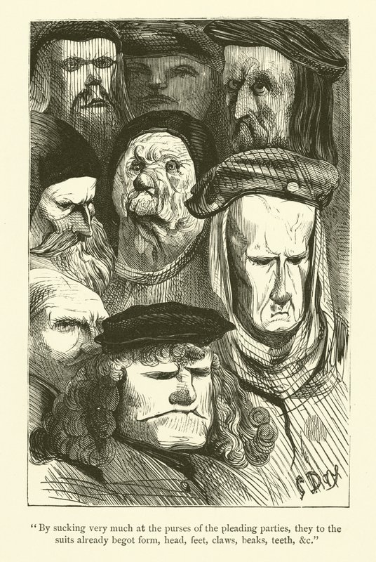 Illustrationer till Rabelais verk av Gustave after Dore