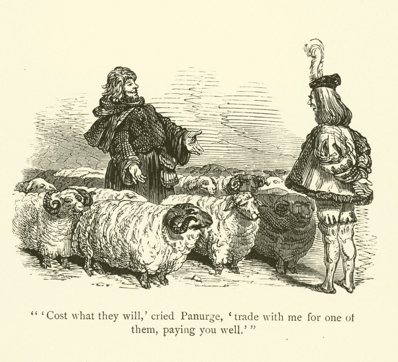 Illustrationer till Rabelais verk av Gustave after Dore