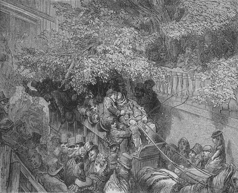 John Bull Apres Boire! av Gustave after Dore