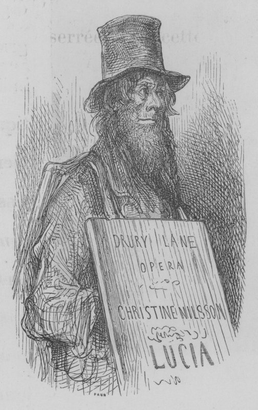 LAffiche Ambulante av Gustave after Dore