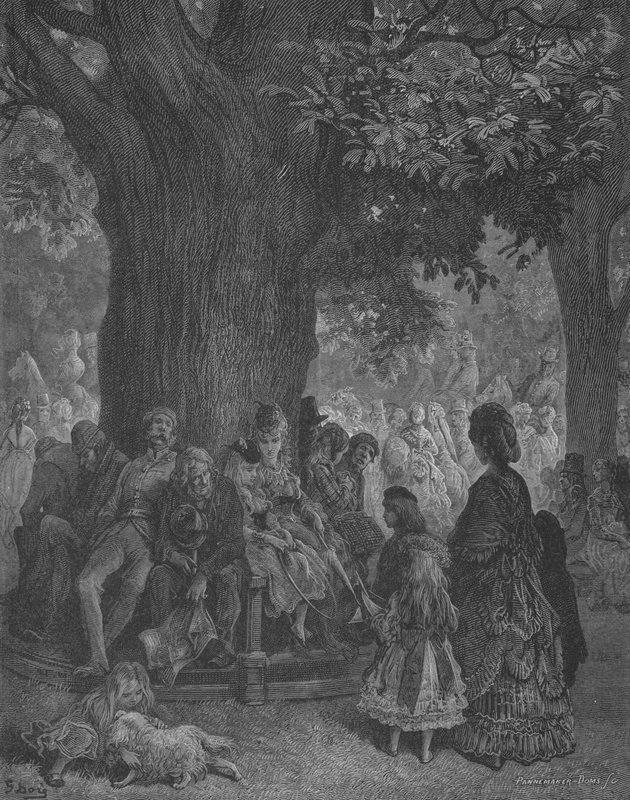 Jätteträdet i Kensington av Gustave after Dore