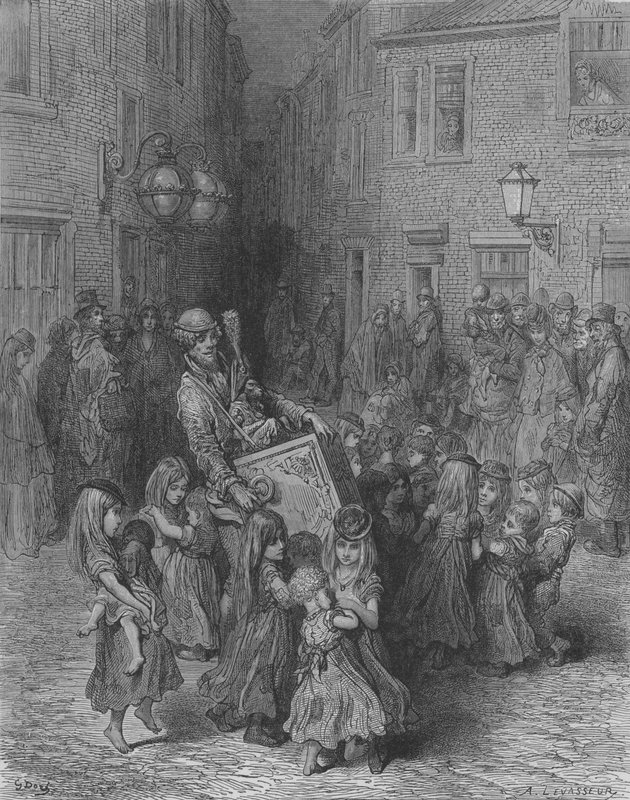 Barbary orgel av Gustave after Dore