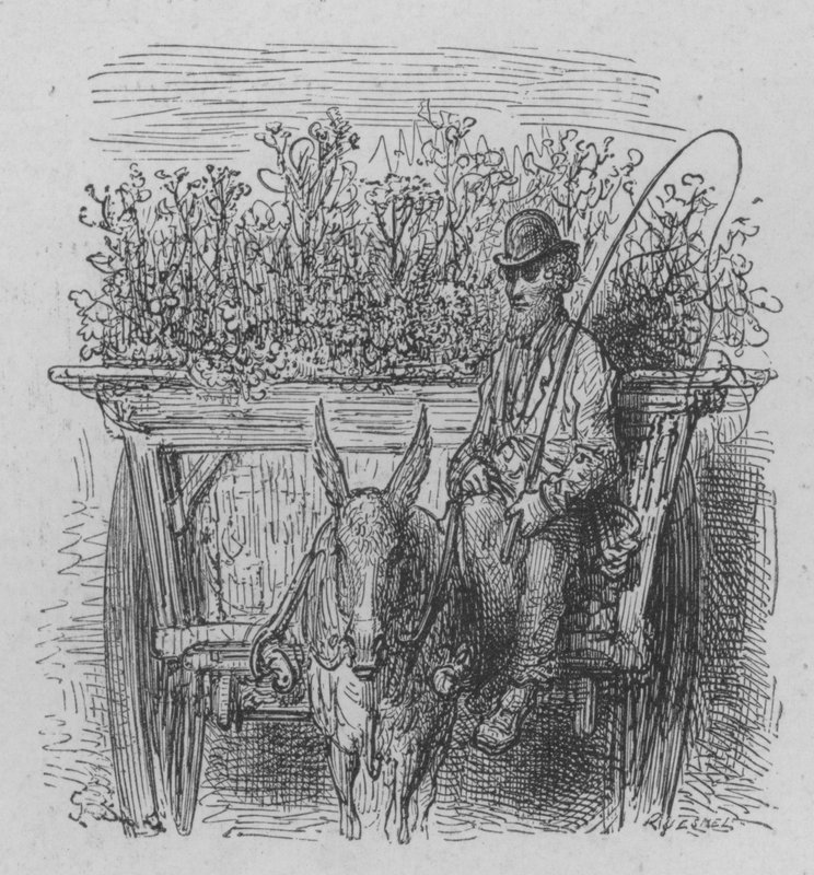 Den resande floristen av Gustave after Dore