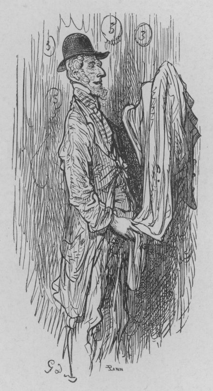 DHabits-handlaren av Gustave after Dore