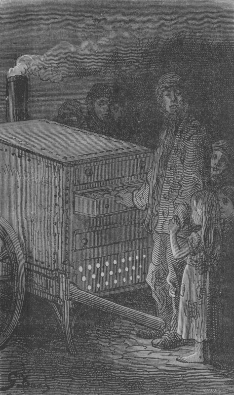 Den bakade potatishandlaren av Gustave after Dore